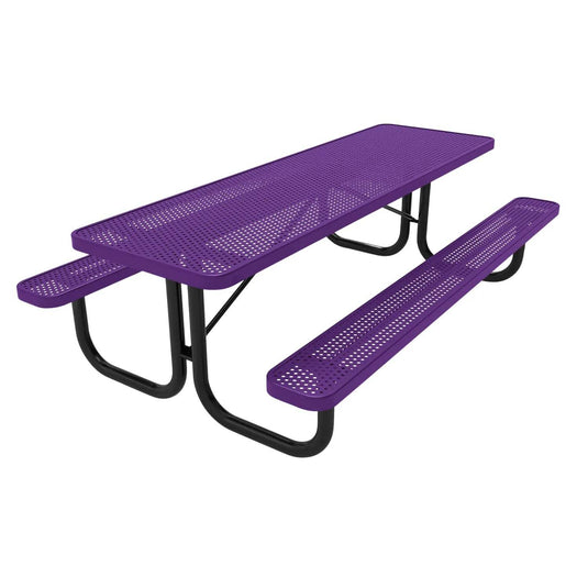 8 FT Commercial Rectangular Outdoor Picnic Table