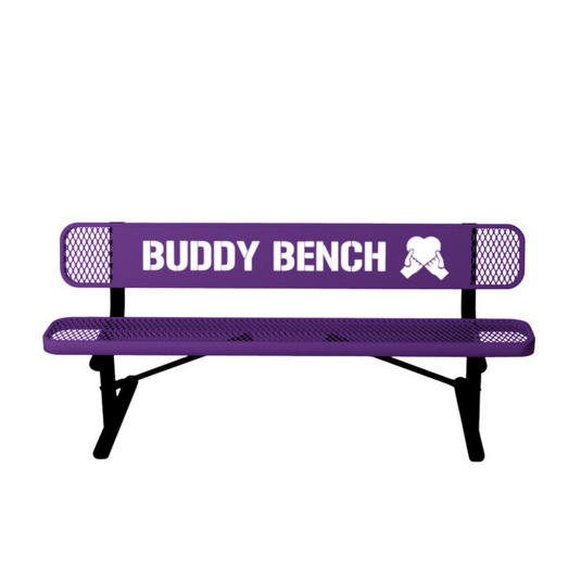 Park & Playground Buddy Bench with Portable Frame