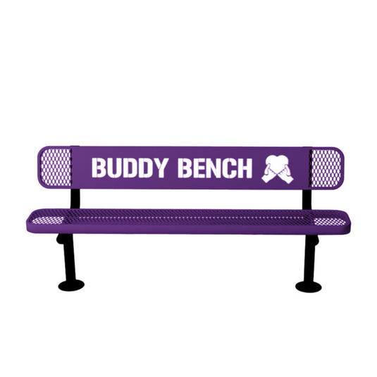 Premium Buddy Bench with Surface Mount Frame