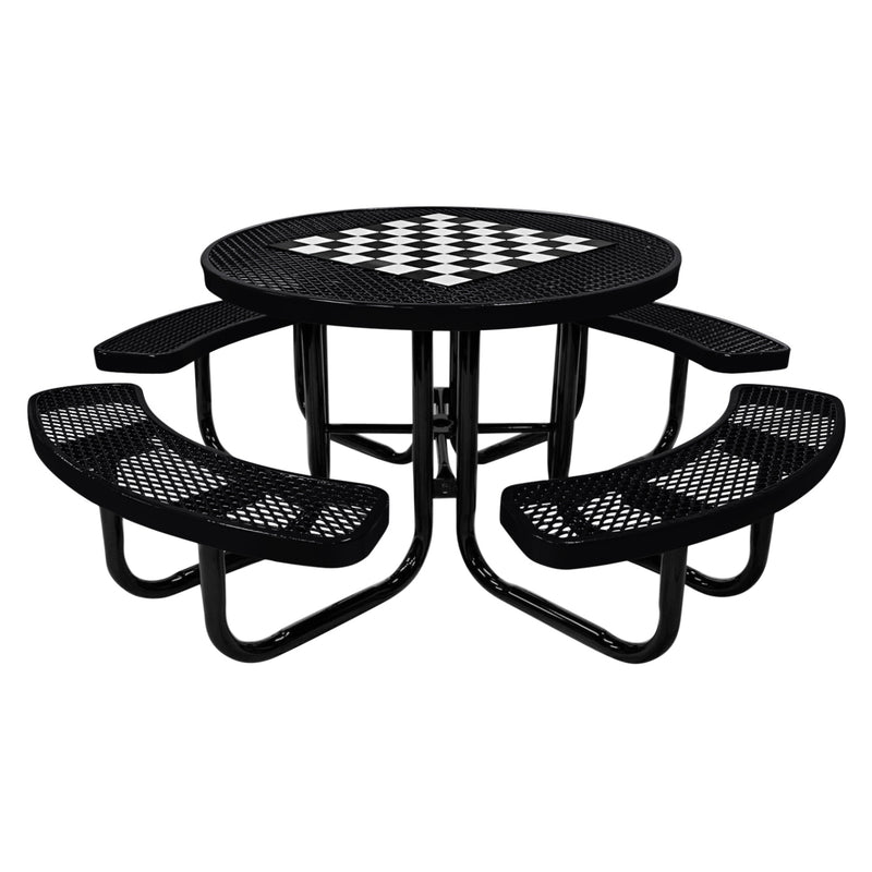 Load image into Gallery viewer, Game-Edition Round Outdoor Picnic Table With Colored Frame
