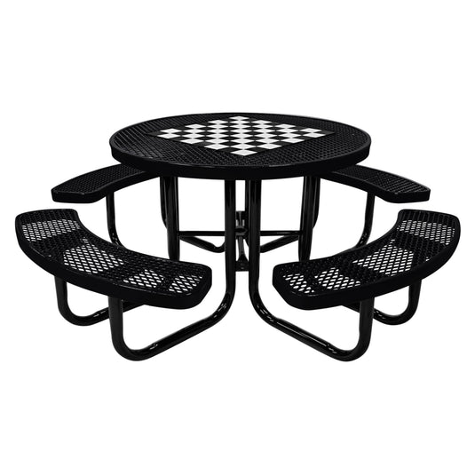 Game-Edition Square & Round Outdoor Picnic Table With Colored Frame