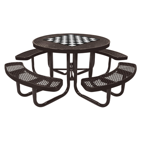 Game-Edition Square & Round Outdoor Picnic Table With Colored Frame