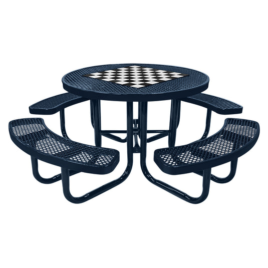 Game-Edition Square & Round Outdoor Picnic Table With Colored Frame