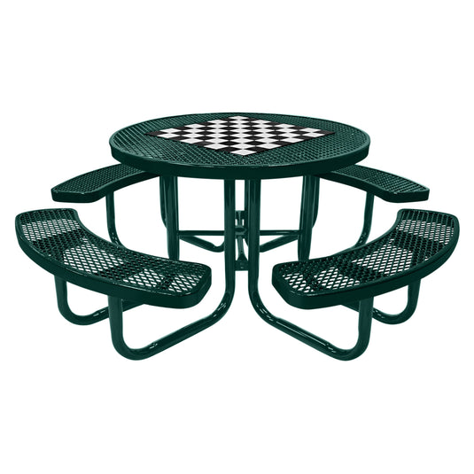 Game-Edition Square & Round Outdoor Picnic Table With Colored Frame