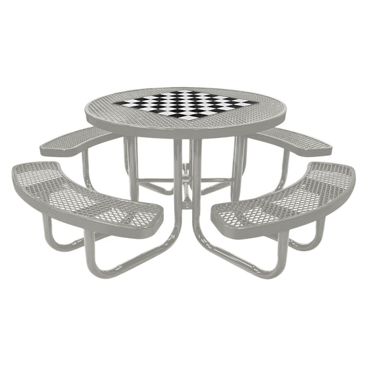Game-Edition Square & Round Outdoor Picnic Table With Colored Frame