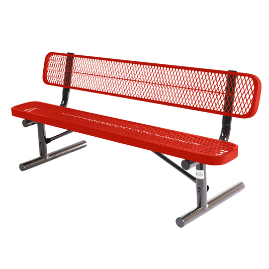 High-Quality Expanded Metal Park Bench with Portable Frame