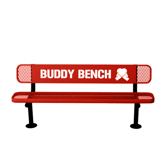 Premium Buddy Bench with Surface Mount Frame