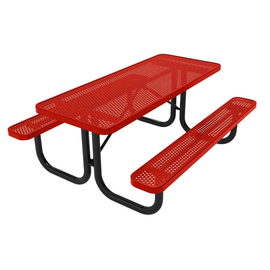 6 FT Commercial Rectangular Outdoor Picnic Table