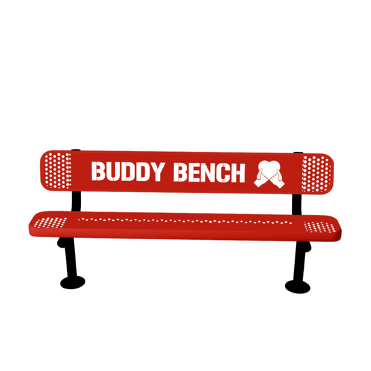 Premium Buddy Bench with Surface Mount Frame