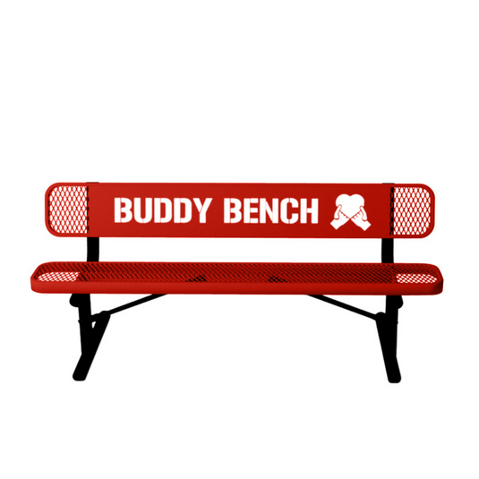 Park & Playground Buddy Bench with Portable Frame