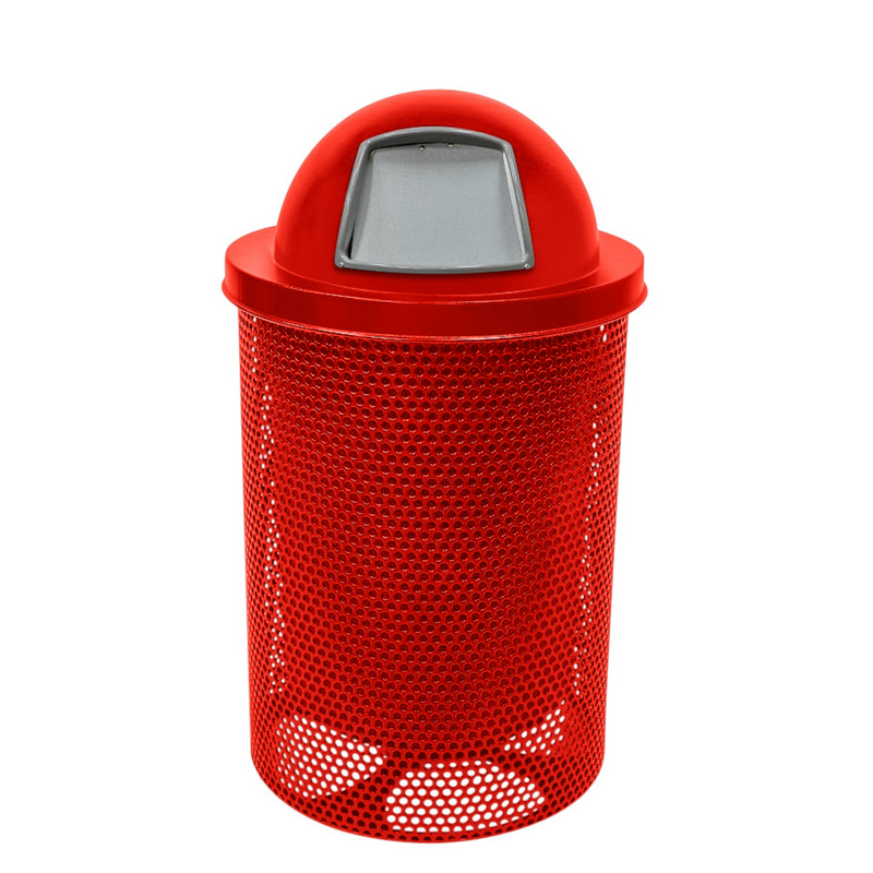 Load image into Gallery viewer, Weatherproof Metal Outdoor Trash Receptacles
