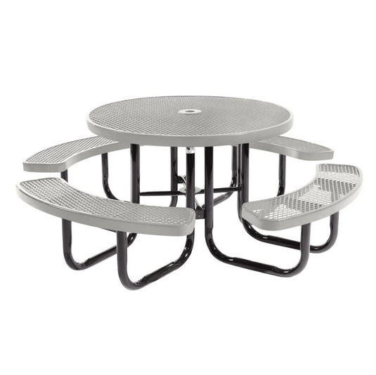 Round Metal Outdoor Picnic Table