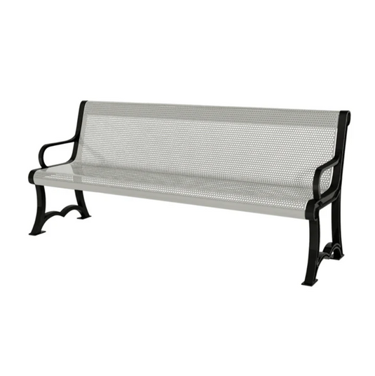 Punched Steel Garden Bench