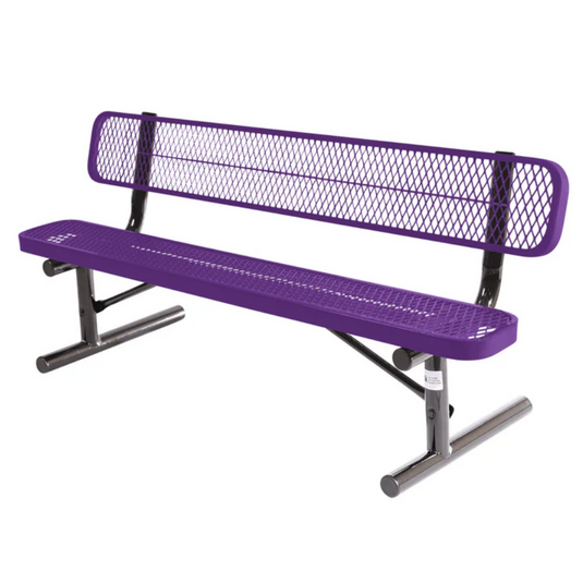 High-Quality Expanded Metal Park Bench with Portable Frame