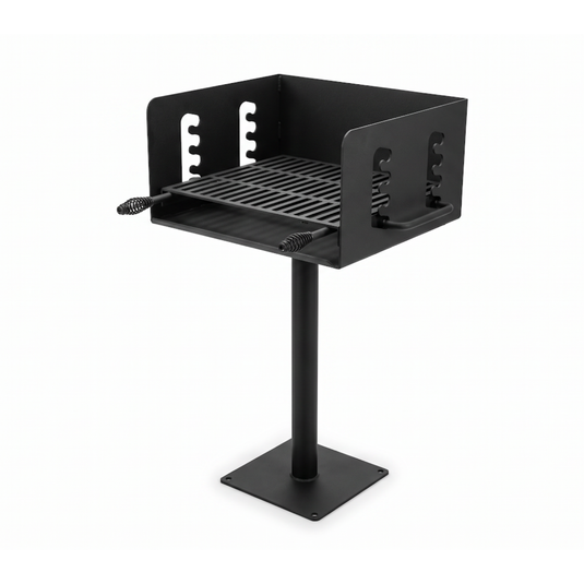 Commercial Park Charcoal Grill, Surface Mount