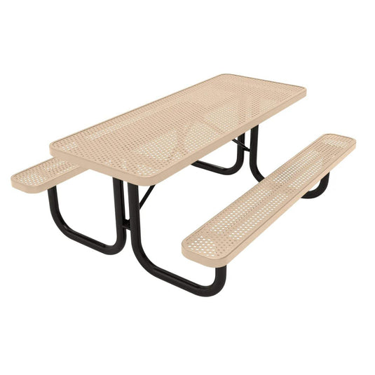 6 FT Commercial Rectangular Outdoor Picnic Table