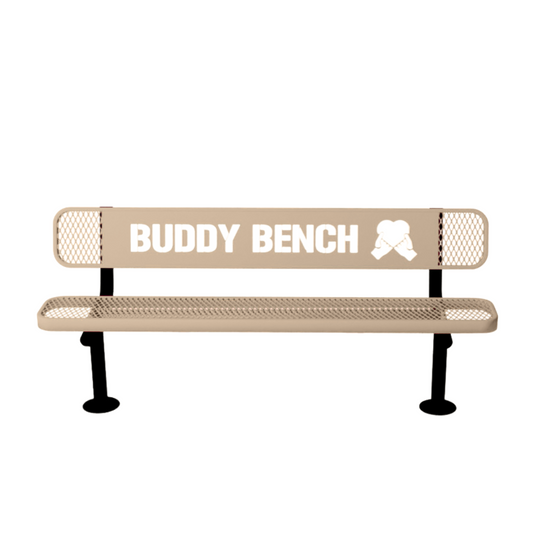 Premium Buddy Bench with Surface Mount Frame