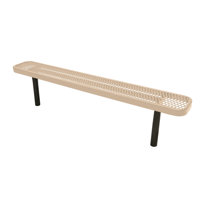 Load image into Gallery viewer, Industrial Expanded Metal Park Bench with Inground Mount Frame
