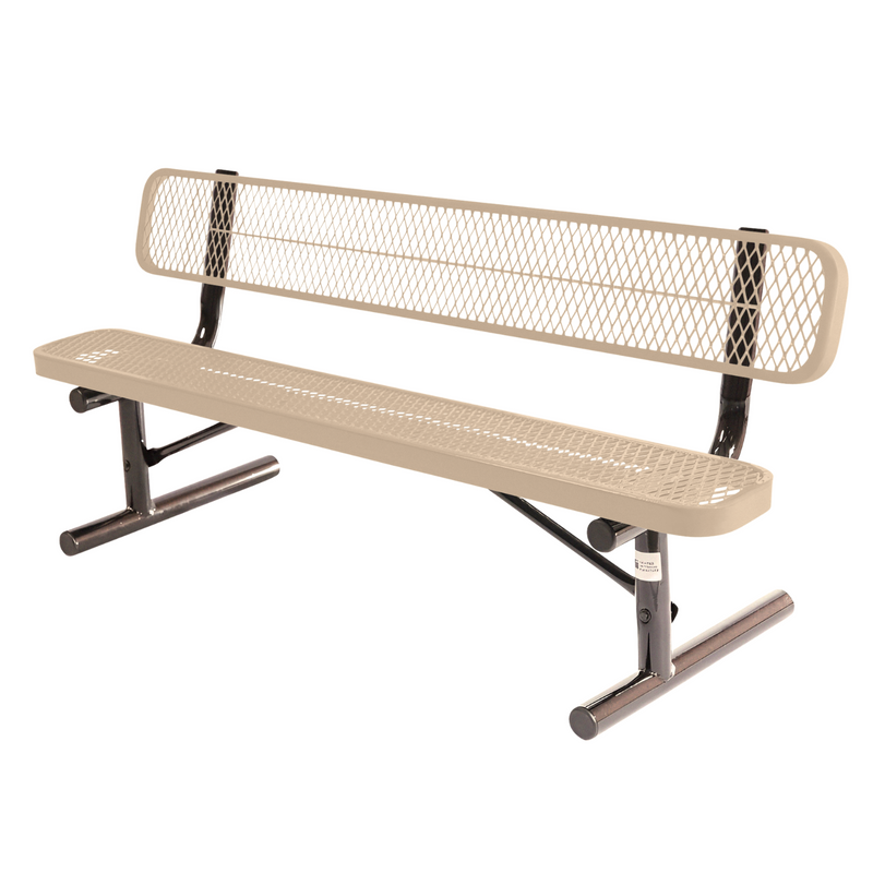 Load image into Gallery viewer, High-Quality Expanded Metal Park Bench with Portable Frame
