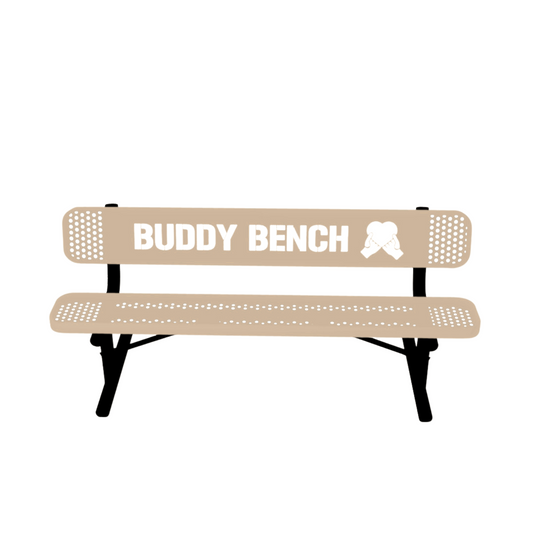 Park & Playground Buddy Bench with Portable Frame