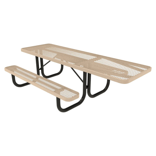 One-End ADA-Accessible Weatherproof Rectangular Outdoor Picnic Table
