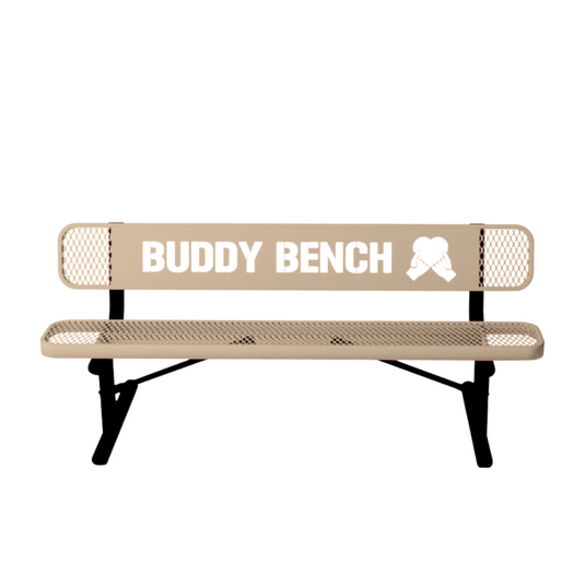 Park & Playground Buddy Bench with Portable Frame