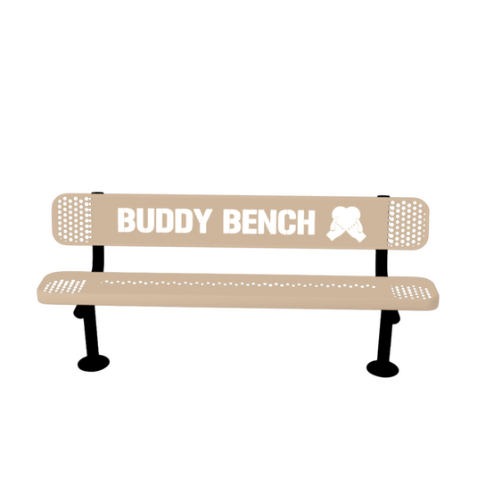 Premium Buddy Bench with Surface Mount Frame