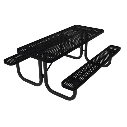 6 FT Commercial Rectangular Outdoor Picnic Table