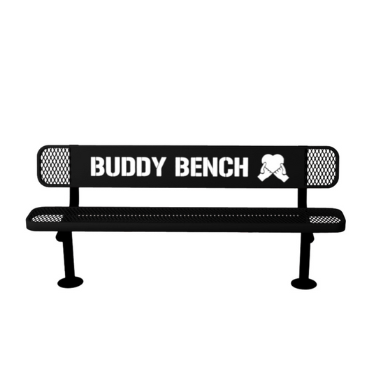 Premium Buddy Bench with Surface Mount Frame