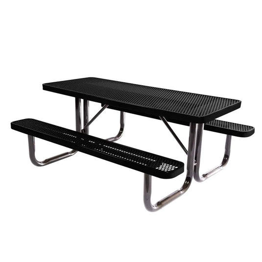 6 FT Commercial Rectangular Outdoor Picnic Table