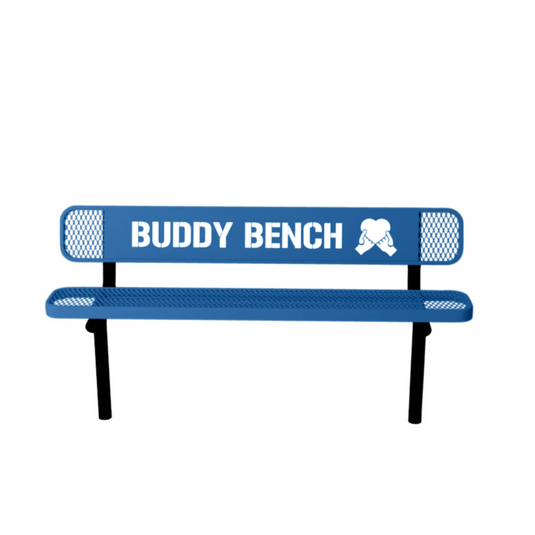 Ultra Sturdy Buddy Bench with Inground Mount Frame