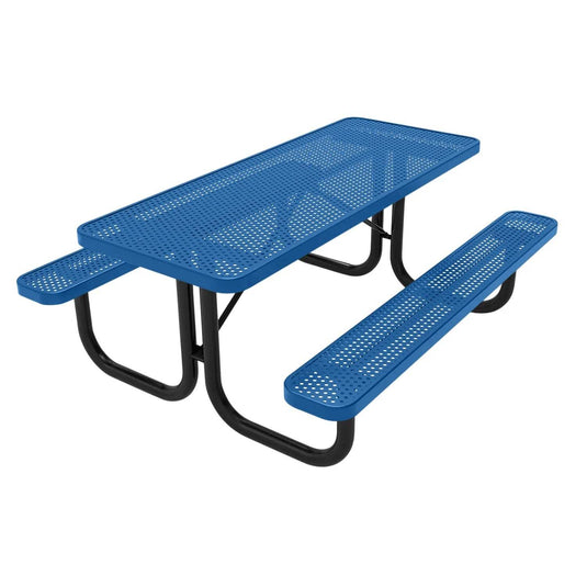 6 FT Commercial Rectangular Outdoor Picnic Table