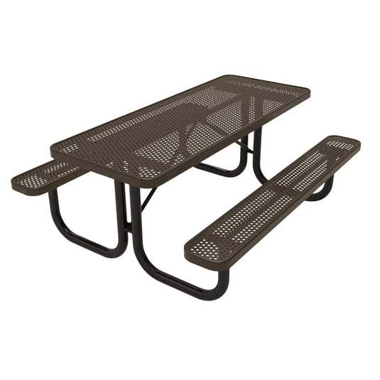 6 FT Commercial Rectangular Outdoor Picnic Table