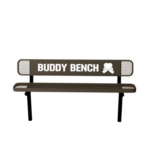 Ultra Sturdy Buddy Bench with Inground Mount Frame