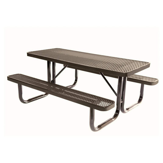 6 FT Commercial Rectangular Outdoor Picnic Table