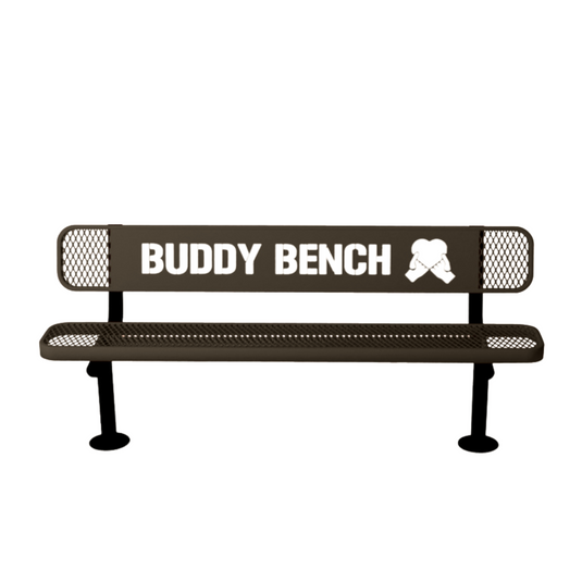 Premium Buddy Bench with Surface Mount Frame