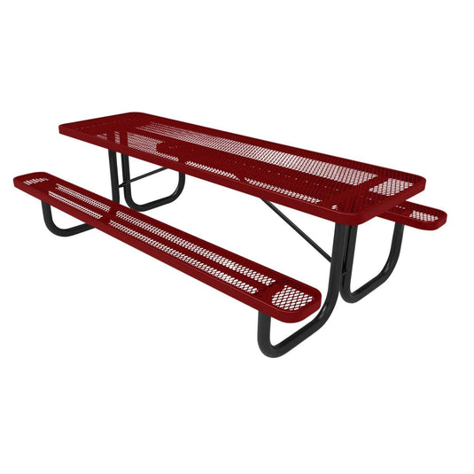 8 FT Commercial Rectangular Outdoor Picnic Table