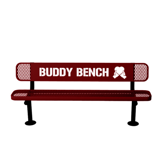 Premium Buddy Bench with Surface Mount Frame