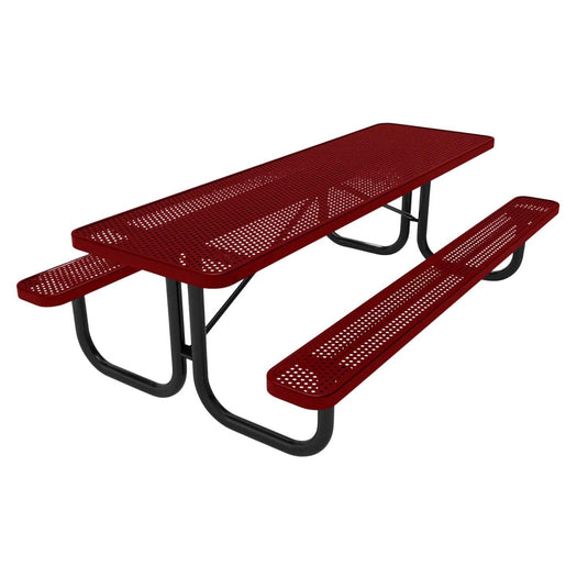8 FT Commercial Rectangular Outdoor Picnic Table