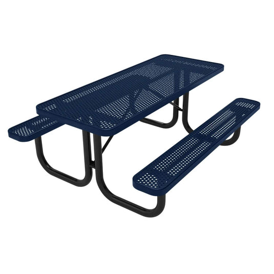 6 FT Commercial Rectangular Outdoor Picnic Table