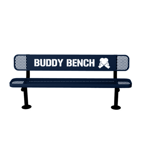 Premium Buddy Bench with Surface Mount Frame