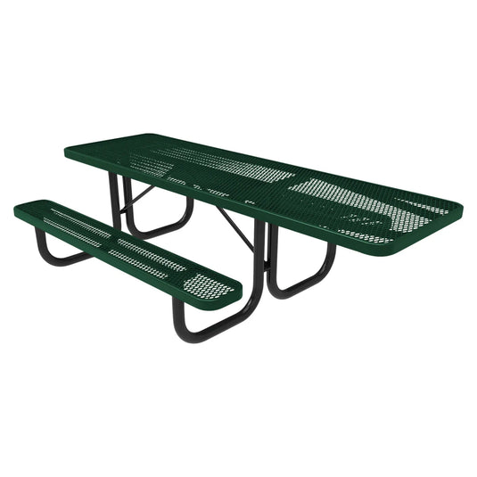 One-End ADA-Accessible Weatherproof Rectangular Outdoor Picnic Table