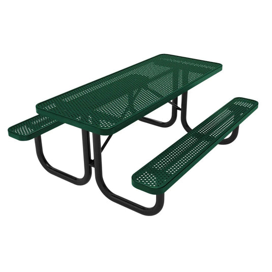 6 FT Commercial Rectangular Outdoor Picnic Table