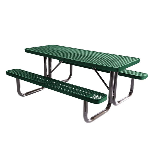 6 FT Commercial Rectangular Outdoor Picnic Table