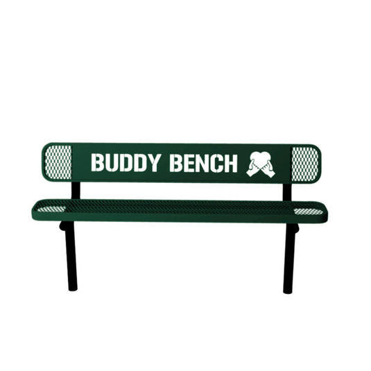 Ultra Sturdy Buddy Bench with Inground Mount Frame