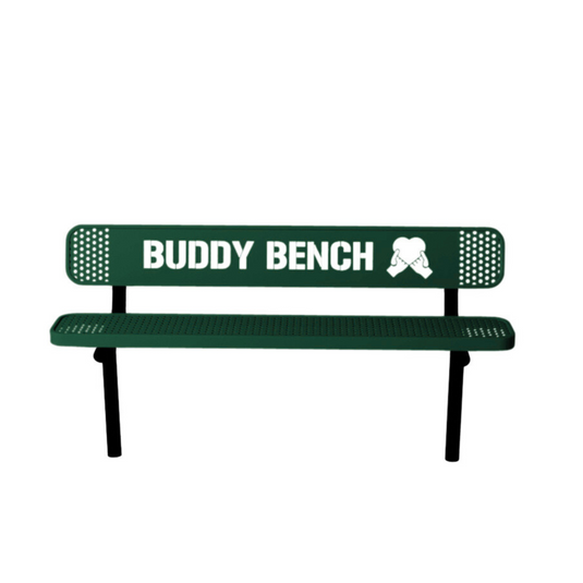 Ultra Sturdy Buddy Bench with Inground Mount Frame