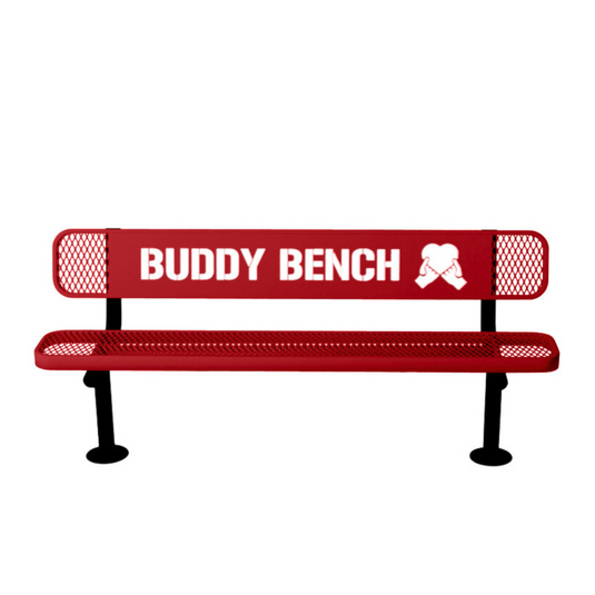 Premium Buddy Bench with Surface Mount Frame