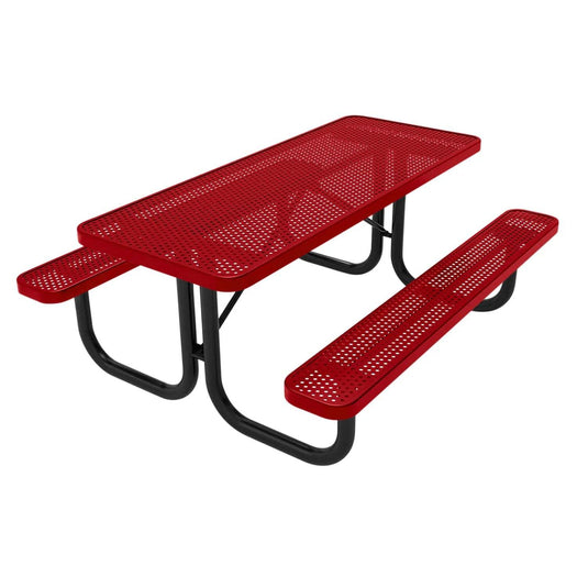 6 FT Commercial Rectangular Outdoor Picnic Table