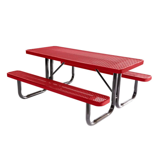 6 FT Commercial Rectangular Outdoor Picnic Table