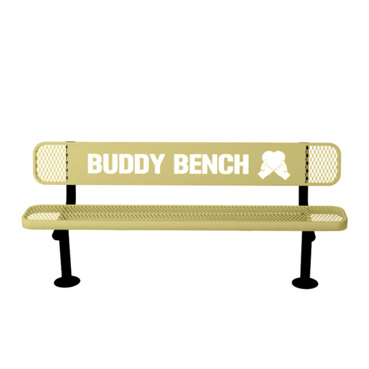 Premium Buddy Bench with Surface Mount Frame